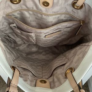 MK white tote